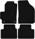 Schwarze Samt-Fußmatten Basic Chevrolet Spark II M200 Hatchback 2005-2009