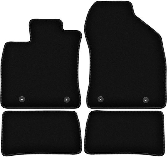 Covorașe de podea din catifea neagră simple Lexus Ct 200h Hatchback 2010-2020