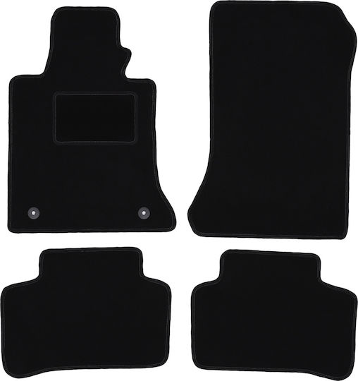 Black Velvet Car Mats Mercedes-Benz GLK X204 SUV 2008-2015