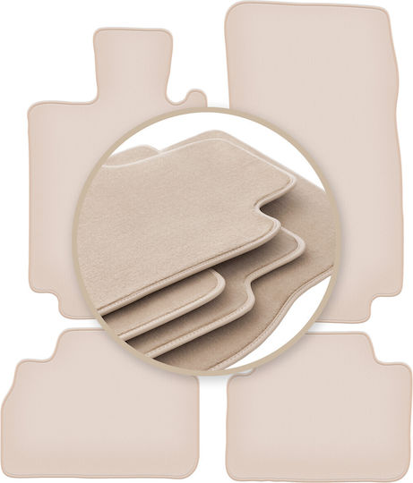 Premium Beige Floor Mats Mercedes S W220 Sedan Short 1998-2005