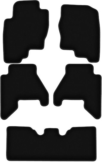 Covorașe de podea negre din catifea pentru Nissan Pathfinder R51 SUV 2004-2014