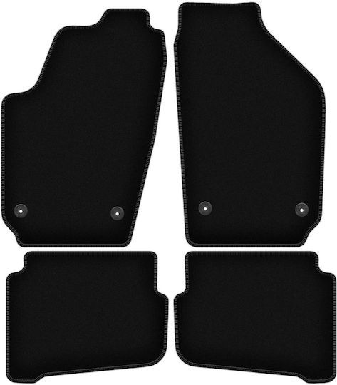 Basic Black Velvet Floor Mats Seat Cordoba Ii Sedan 2002-2009