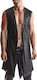 Regnes Fetish Planet Sexy Herren Top Midi Mantel Schwarz