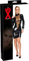 LateX Beiges Leder- und Latex-Outfit