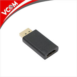 Vcom Adapter DisplayPort M zu HDMI F Schwarz