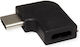 Value Adapter 12.99.2996 Usb C M To Usb C F Angled Black