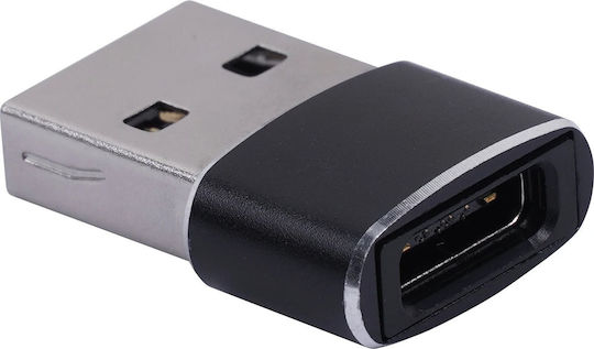 Vcom Ca435m Adapter Usb A Male To Usb C Female Black