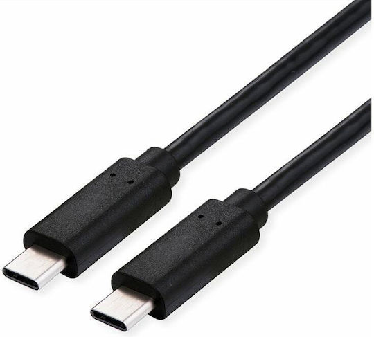 Roline USB 4 Видео Кабел USB-C Мъжки - USB-C 100W Захранване PD Черен 2м 11.99.9083