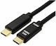Roline USB 2.0 Cable USB-C male - USB-C 100W PD Μαύρο 2m 11.99.8309