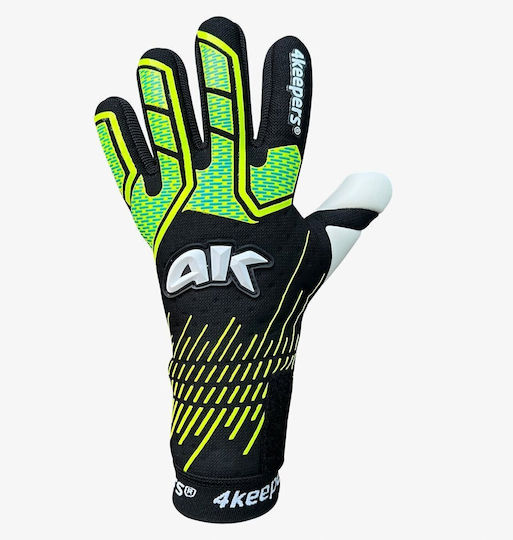 4Keepers Γάντια Τερματοφύλακα Παιδικά Μαύρα