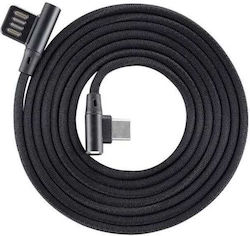 Sbox USB 2.0 USB-C male - USB-A 3m (USB-C-90-B)