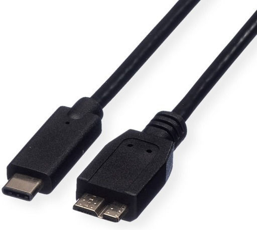 Roline Cable 11.02.9005 Usb Type C M To Usb Type Micro B 3.0 M 0.5m Black