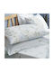 Charalambidis Textiles Υάκινθος Σετ Μαξιλαροθήκες Γαλάζιο 52x72εκ.