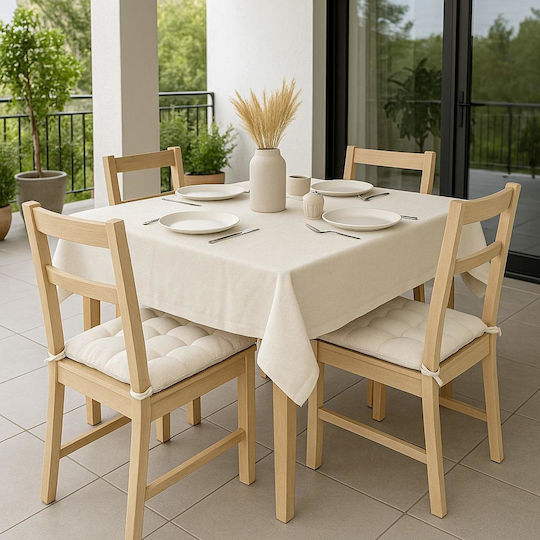 Linea Home Tischtuch Leinen Beige 150x180cm