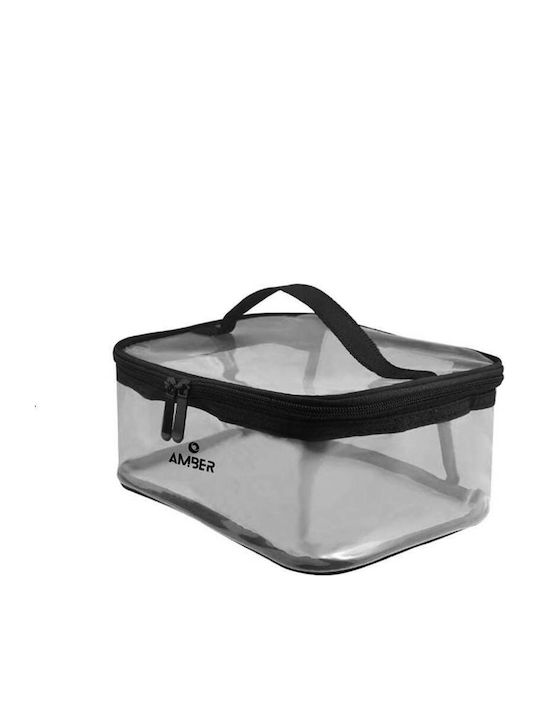 Cosmetic Toiletry Bag 21x15x9 Amber 2032-1 Transparent 21x15x9