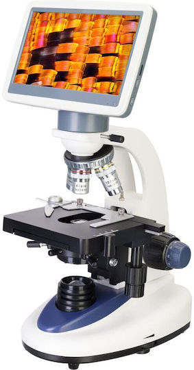Digital Microscope Levenhuk D95l 40-1000x Optical Magnification 2000x Digital 4x Objectives 7-inch Color Screen 2 Mpix Digital Camera Abbe Condenser N.a 1.25 Iris Diaphragm Filter Holder