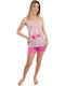 Happy Family Summer Women's Pyjama Set Lilac