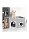 Bakaji Scratching Post Cat Trees Gray 61x41x33.5cm