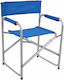 Ankor Regiestuhl Strand Aluminium Blau 47x55x78cm.