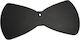 Plexiglass Hanging Bow Tie Black 8x4cm 3pcs