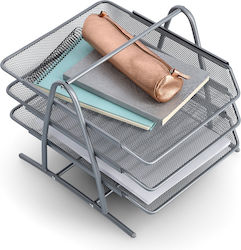 3-stufiges Dokumentenablagefach 35,5x29,5x27 Z-l Mesh 17701 35,5x29,5x27