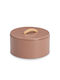 Vase General Use with Airtight Lid Metallic Pink 21.5x21.5x14cm
