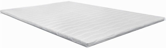 Mega Bazaar Matratzentopper Einzel Schaumstoff mit Abnehmbarem Bezug 90x190x4cm