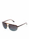 Lozza Men's Sunglasses with Brown Plastic Frame and Gray Lens SL4260 6507