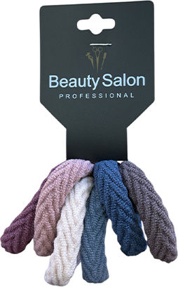 Set de 6 elastice colorate pentru păr, salon de înfrumusețare