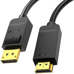 Vention Hfobi Kabel DisplayPort M zu HDMI M 3m Schwarz 4k@30Hz