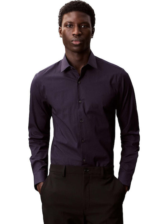 Calvin Klein Baumwolle Hemd Blau