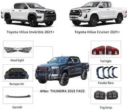 Body Kit Toyota Hilux Revo 2016-2019 Μετατροπή Tundra 2021+ Look Body Kit Toyota Hilux Revo 2016-2019 Μετατροπή Tundra 2021+ Look