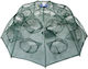 Telescopic Umbrella-Shaped Fish Trap with 16 Holes