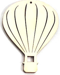 Holz-Dekorations-Heißluftballon 80x58mm