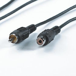 Roline Cable 11.99.4329 Rca Male To Rca Female 10 M Black Roline Cable 11.99.4329 Rca Male To Rca Female 10 M Black