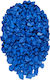 Dekorativer blauer Aquarienkies 500g