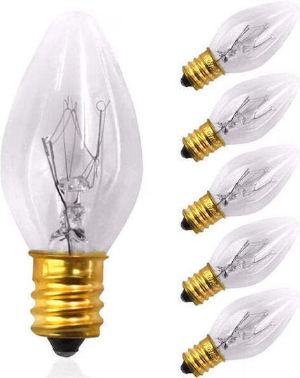 E12 Fassung Salzlampe Glühbirne 10 Watt 6 Stück