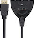 Vcom Dd433-c Selector From Hdmi M To 3x Hdmi F 0.5m Black