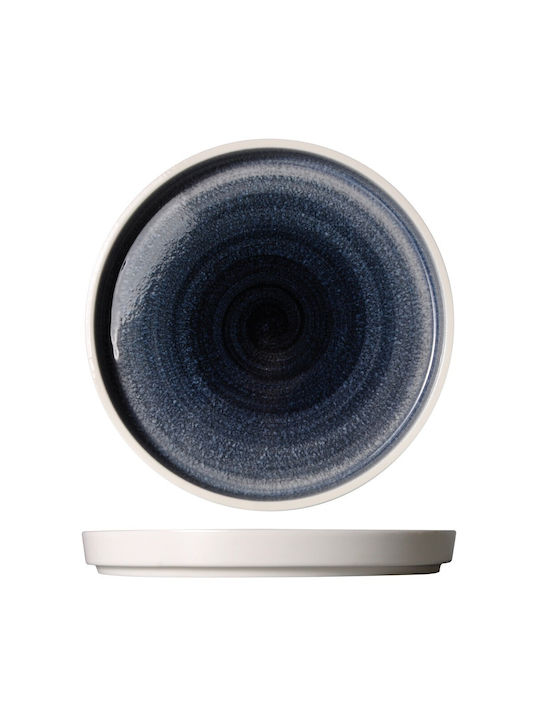 Prestige Plate Shallow made of Porcelain Black with Diameter 15cm 6pcs