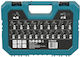 Makita Set of 22 Bits and Routers 6mm Universal