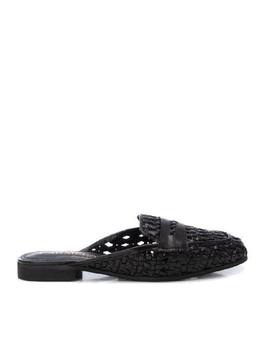 Carmela Footwear Flat Δερμάτινα Mules σε Μαύρο ...