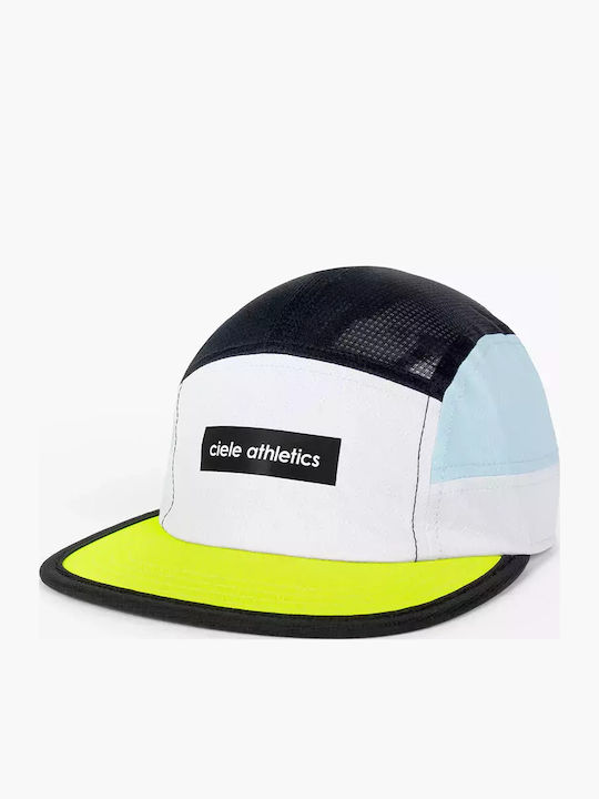 Ciele Gocap Field Iconic Bar Unisex Hat Recycled Polyester White Black U-2-ca-0060-wh001