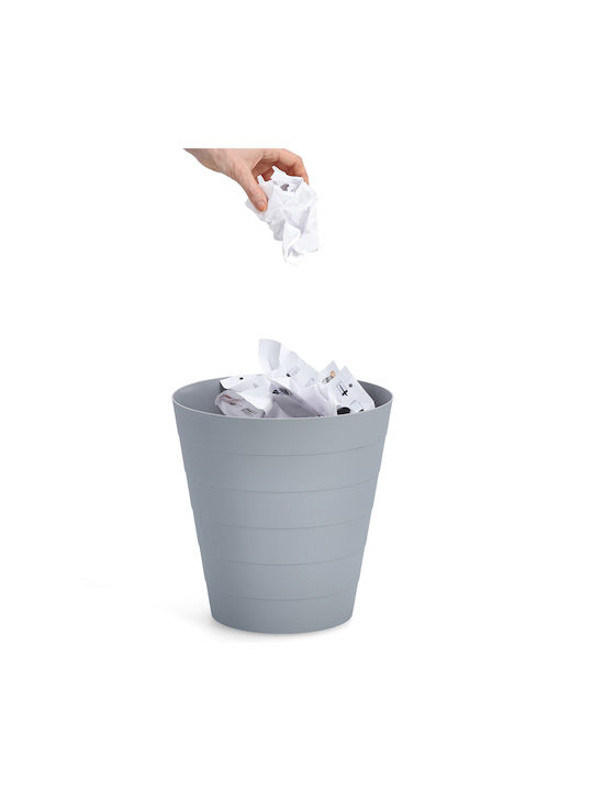Waste Bin Waste Plastic Gray 13.5lt 1pcs