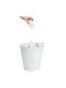 Waste Bin Waste Plastic White 13.5lt 1pcs