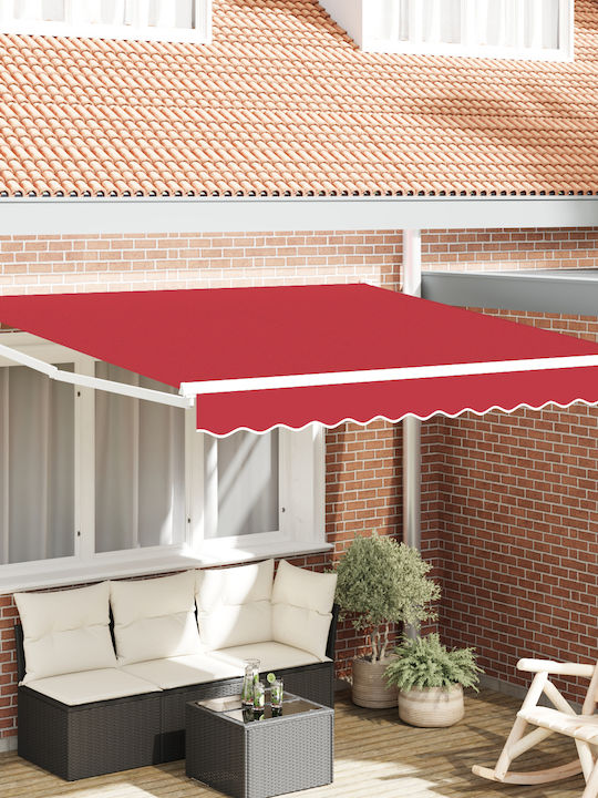 vidaXL Τέντα Βεράντας Κόκκινη 3x2.5m