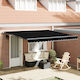 vidaXL Awning fabric Black