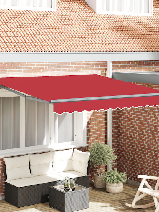 vidaXL Τέντα Βεράντας Κόκκινη 3x2.5m