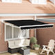 vidaXL Awning fabric Black