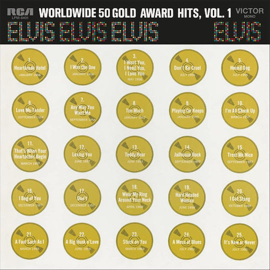 Elvis Presley Worldwide 50 Gold Award Hits 4 Vinyl