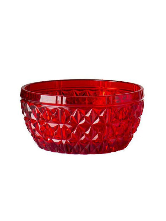 Mario Luca Giusti Serving Bowl Round Red with Diameter 14cm